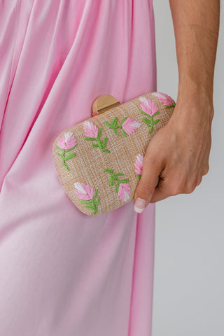 Kayden Evening Bag - Pink Natural