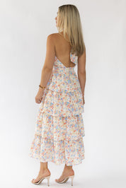 Kiera Floral Halter Midi Dress - Final Sale