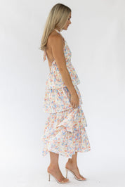 Kiera Floral Halter Midi Dress - Final Sale