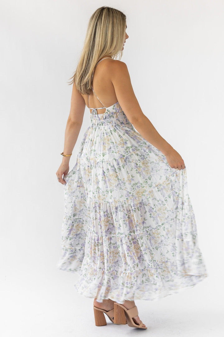 Kinsley Lavender Tiered Maxi Dress - Final Sale