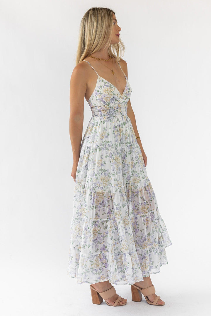 Kinsley Lavender Tiered Maxi Dress - Final Sale