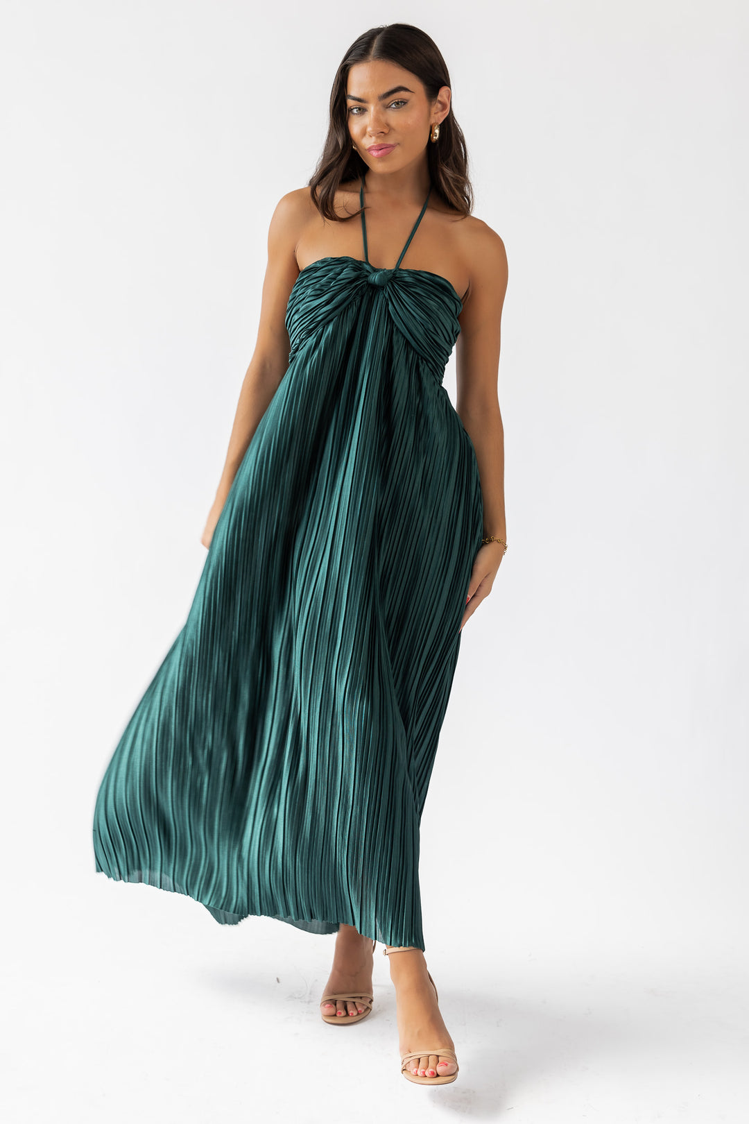 Kleo Emerald Halter Maxi Dress