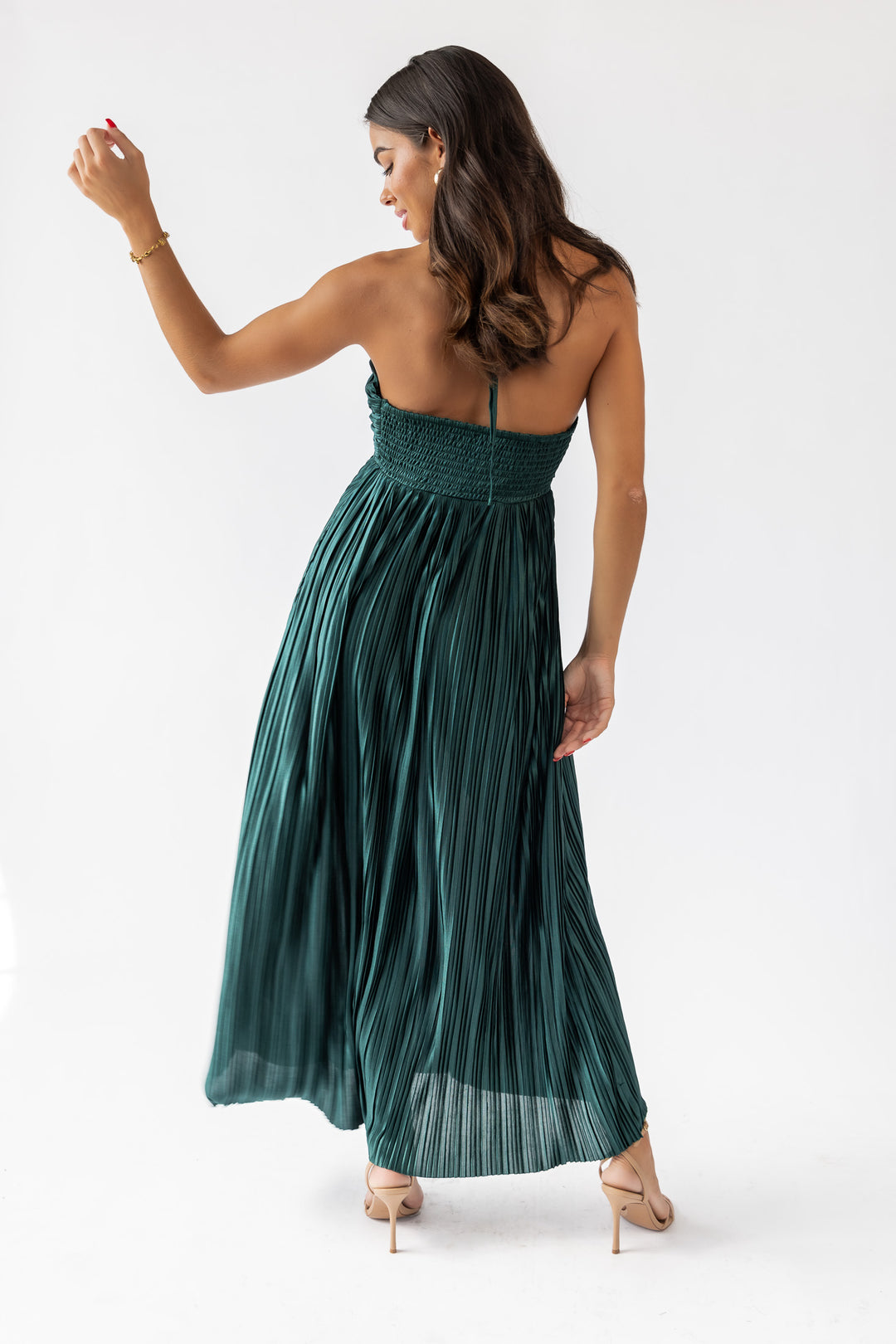 Kleo Emerald Halter Maxi Dress