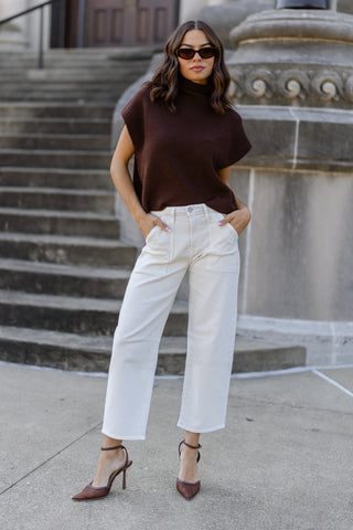 Odette Knit Sweater - Brown