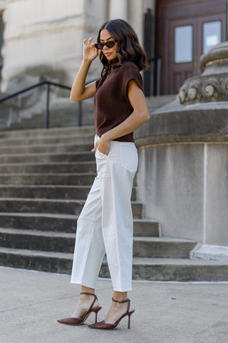 Odette Knit Sweater - Brown