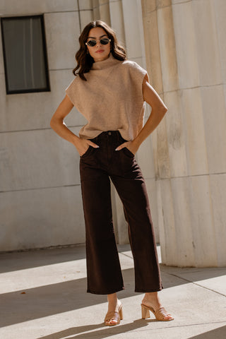 Odette Knit Sweater - Taupe