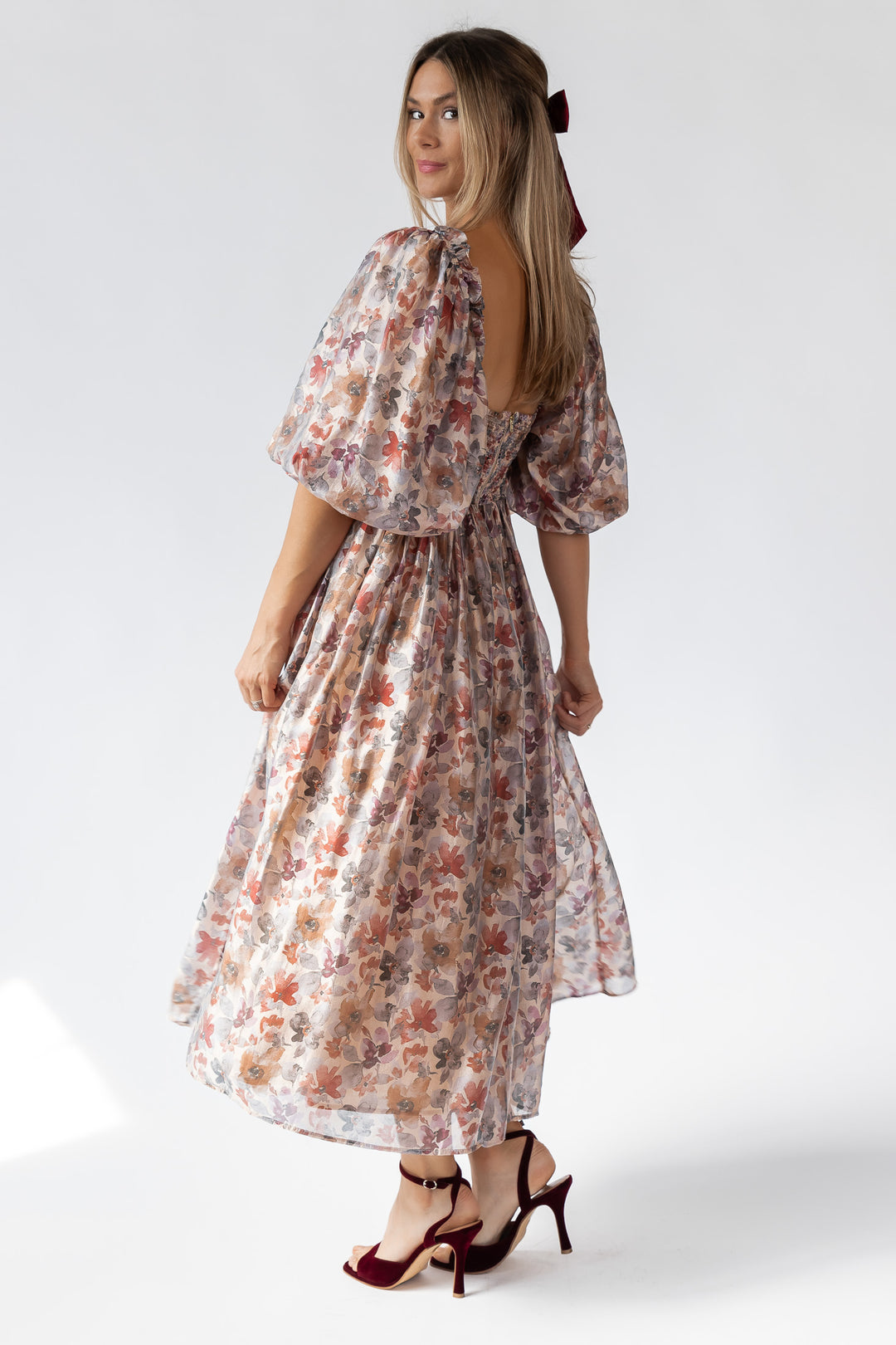 Liliane Floral Smocked Midi Dress