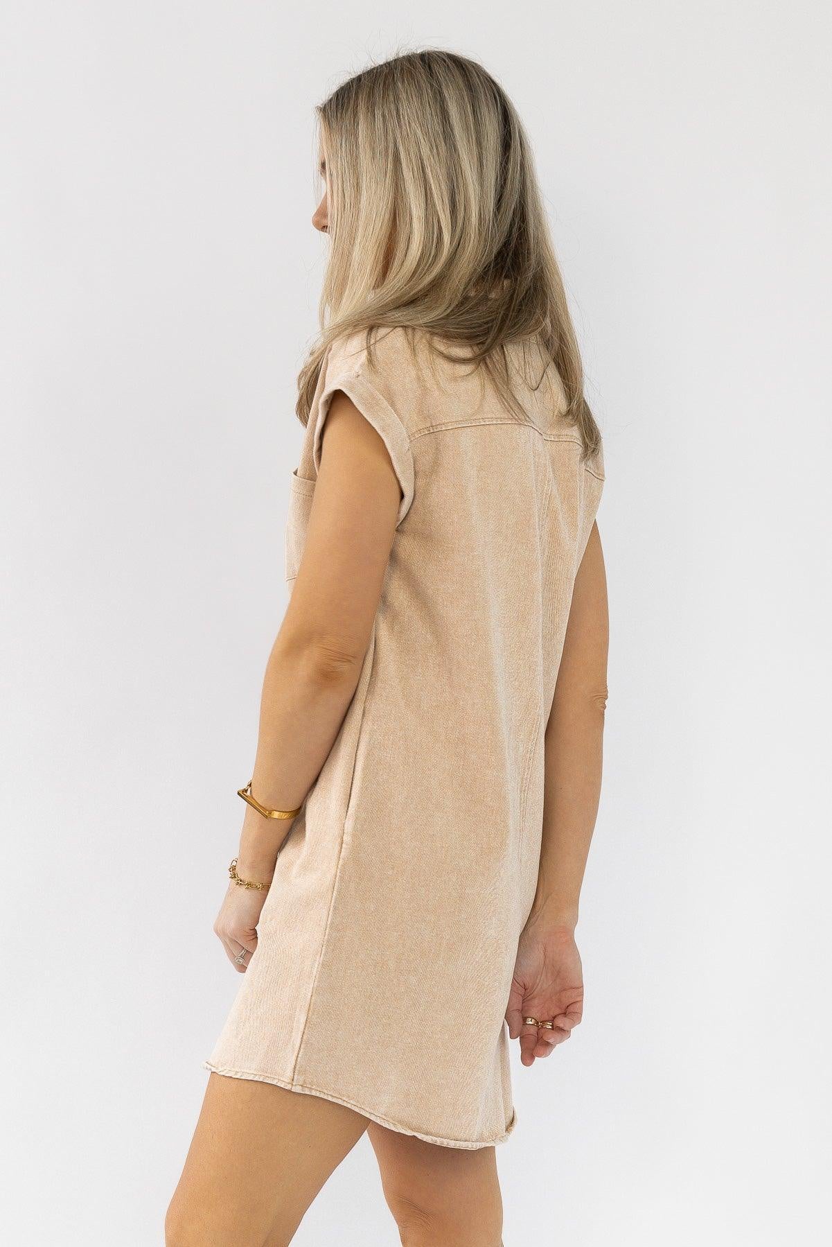 Luella Khaki Denim Dress - Final Sale