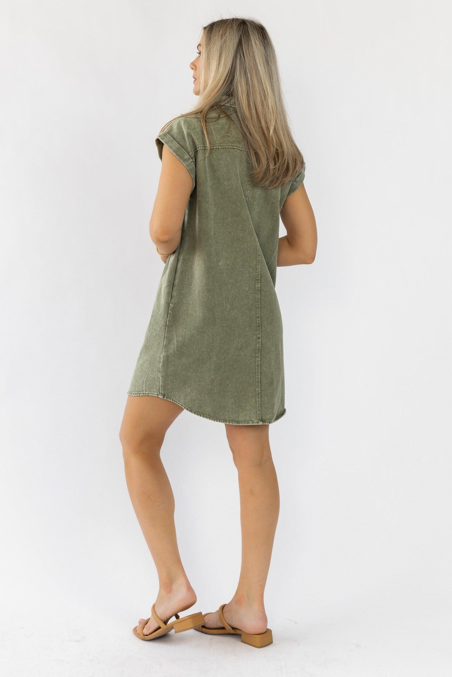 Luella Olive Denim Dress - Final Sale