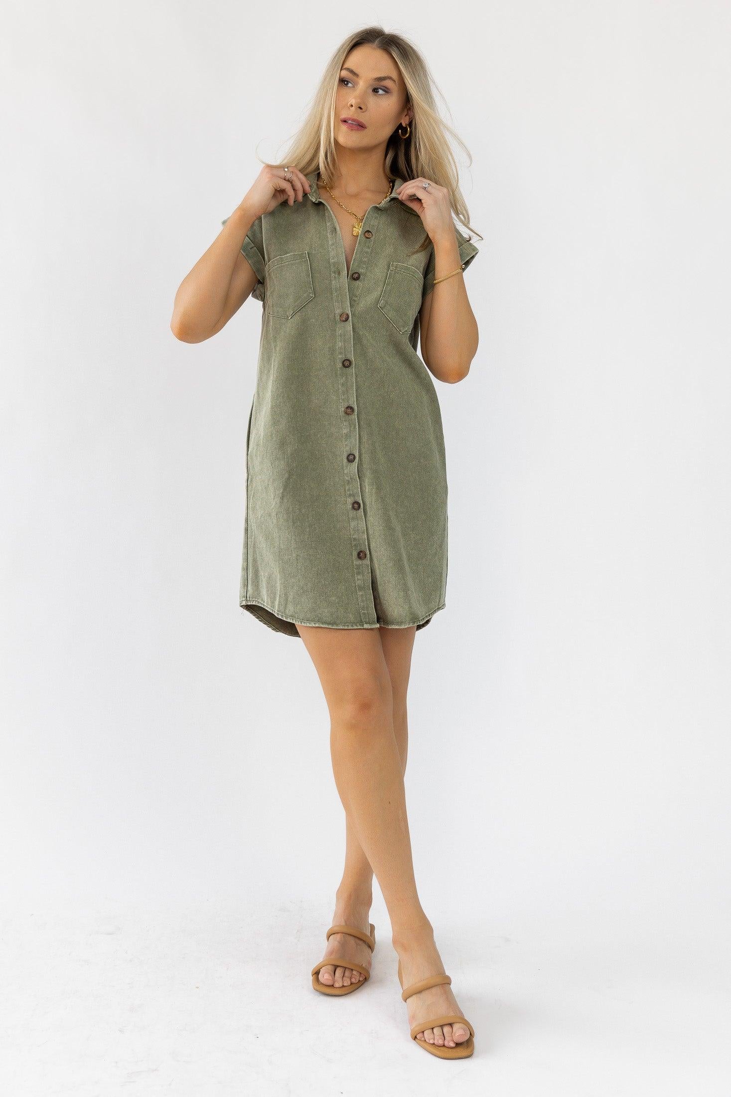 Luella Olive Denim Dress - Final Sale