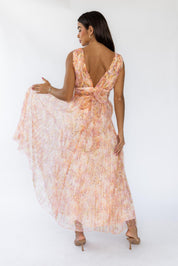 Malena Floral V-Neck Maxi Dress - Final Sale