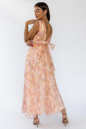 Malena Floral V-Neck Maxi Dress - Final Sale