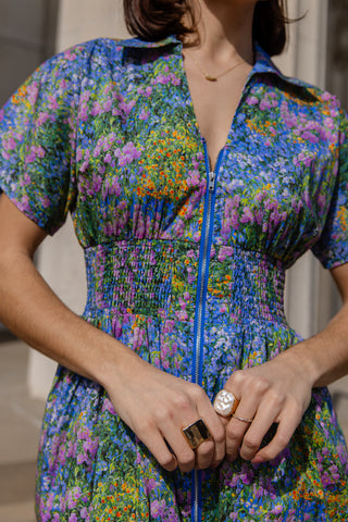 Monet Floral Midi Dress