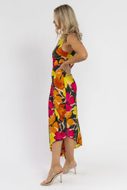 Monroe Pink Floral Maxi Dress - Final Sale