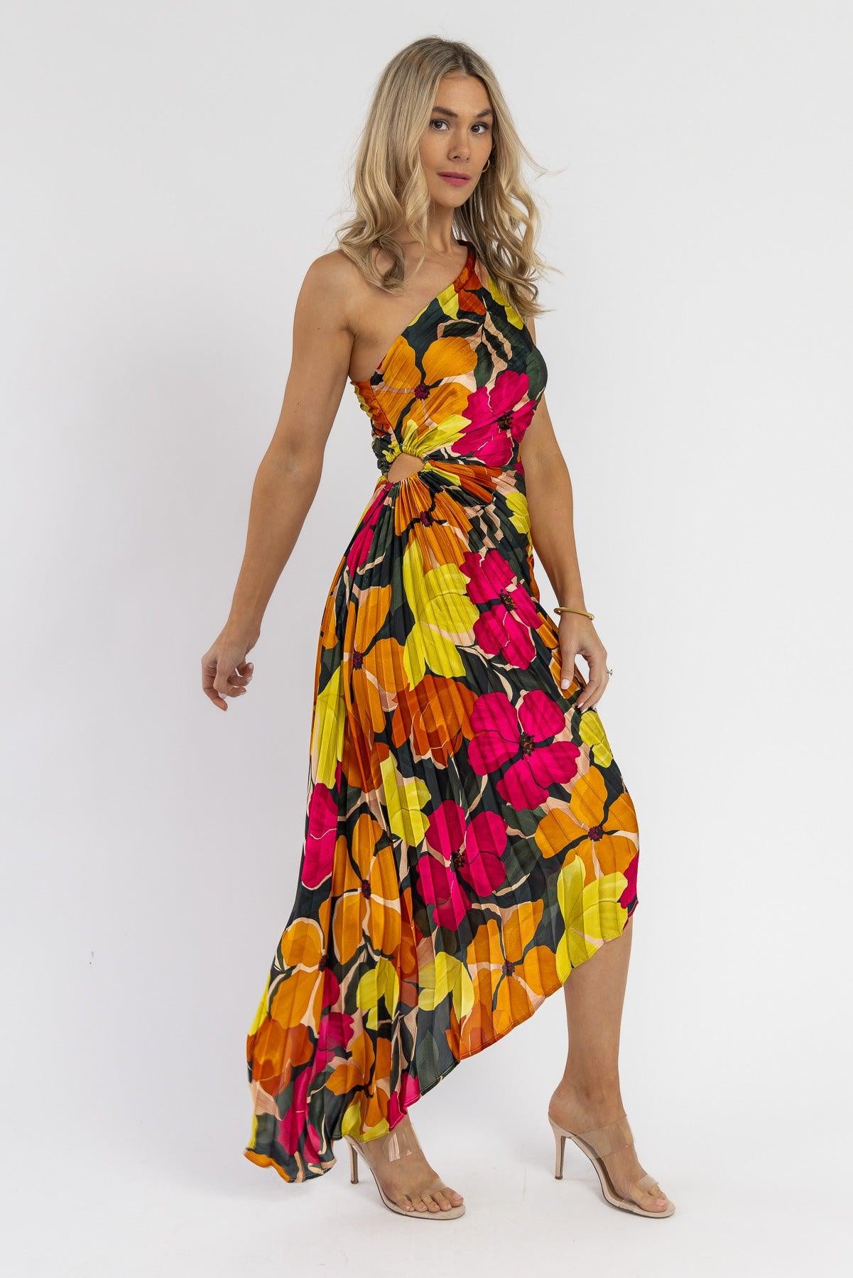 Monroe Pink Floral Maxi Dress - Final Sale