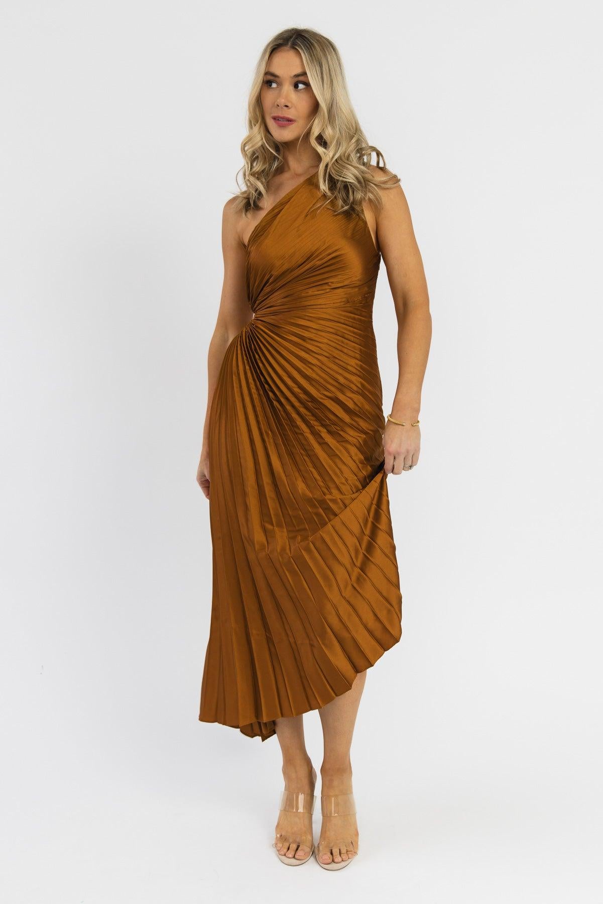 Monroe Golden Maxi Dress - Final Sale