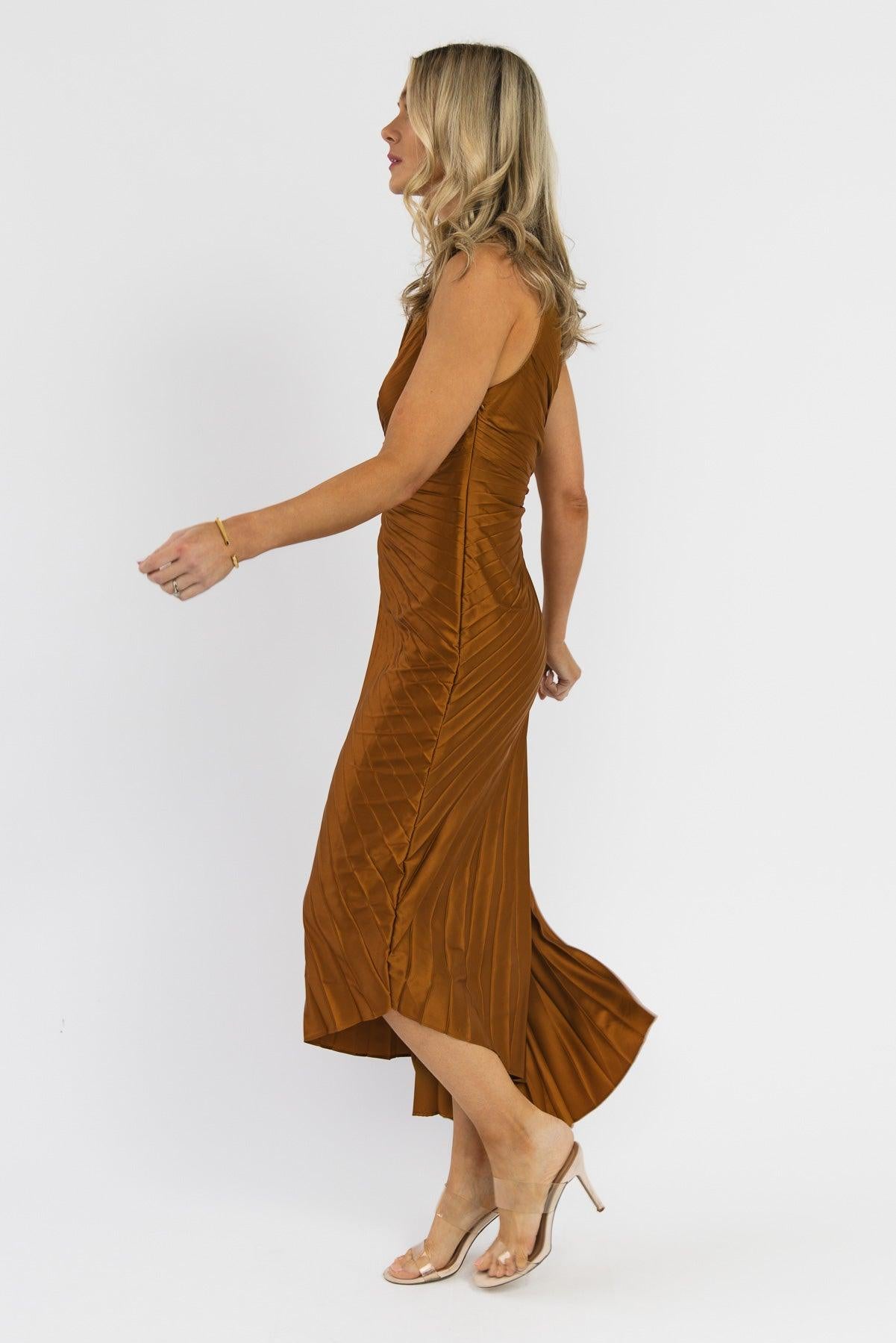 Monroe Golden Maxi Dress - Final Sale