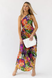 Monroe Purple Floral Maxi Dress - Final Sale