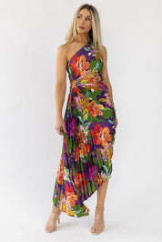 Monroe Purple Floral Maxi Dress - Final Sale