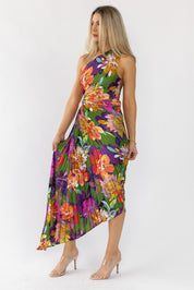 Monroe Purple Floral Maxi Dress - Final Sale