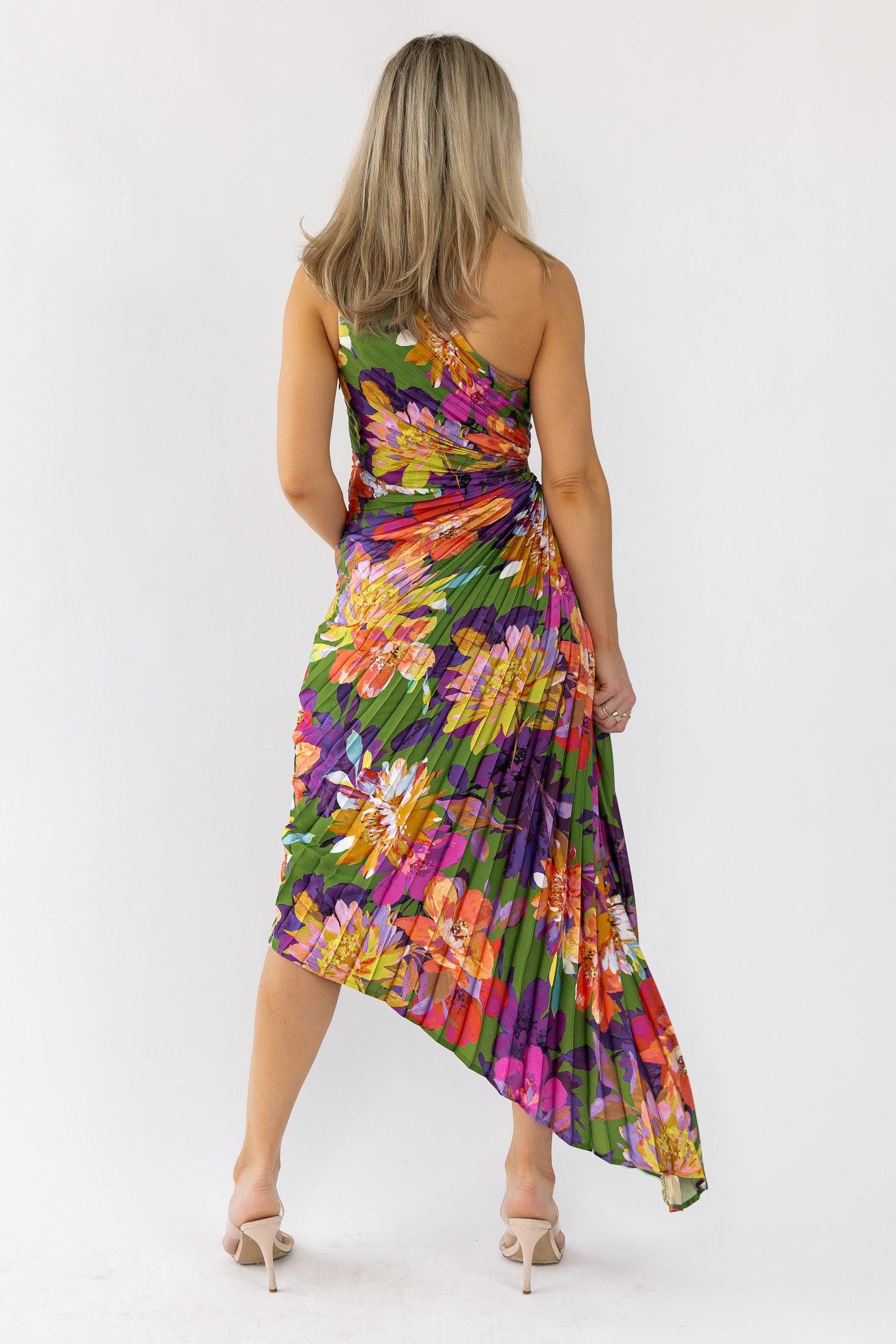 Monroe Purple Floral Maxi Dress - Final Sale