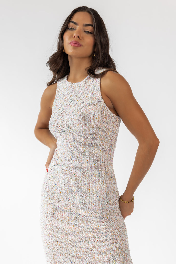 Nora Boucle Midi Dress - Final Sale