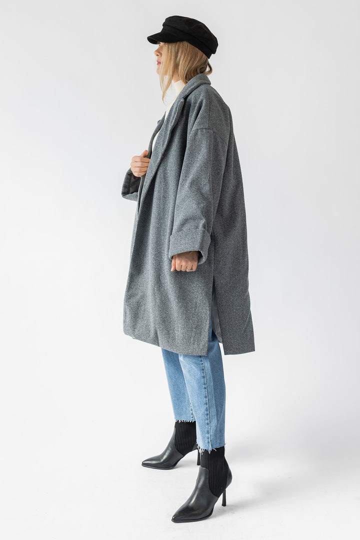 Quincy Grey Oversized Jacket