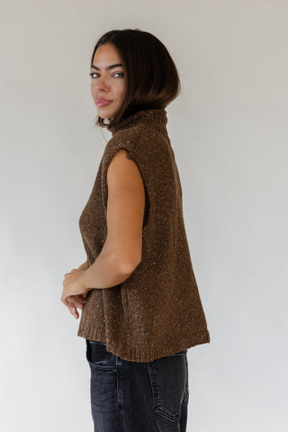 Finley Sweater Vest - Brown