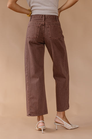 Nicolete Barrel Twist Jean - Vintage Brown