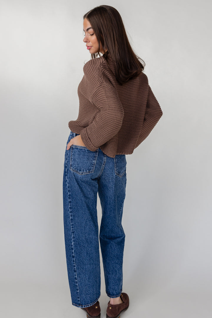 Sable Knit Sweater - Chocolate