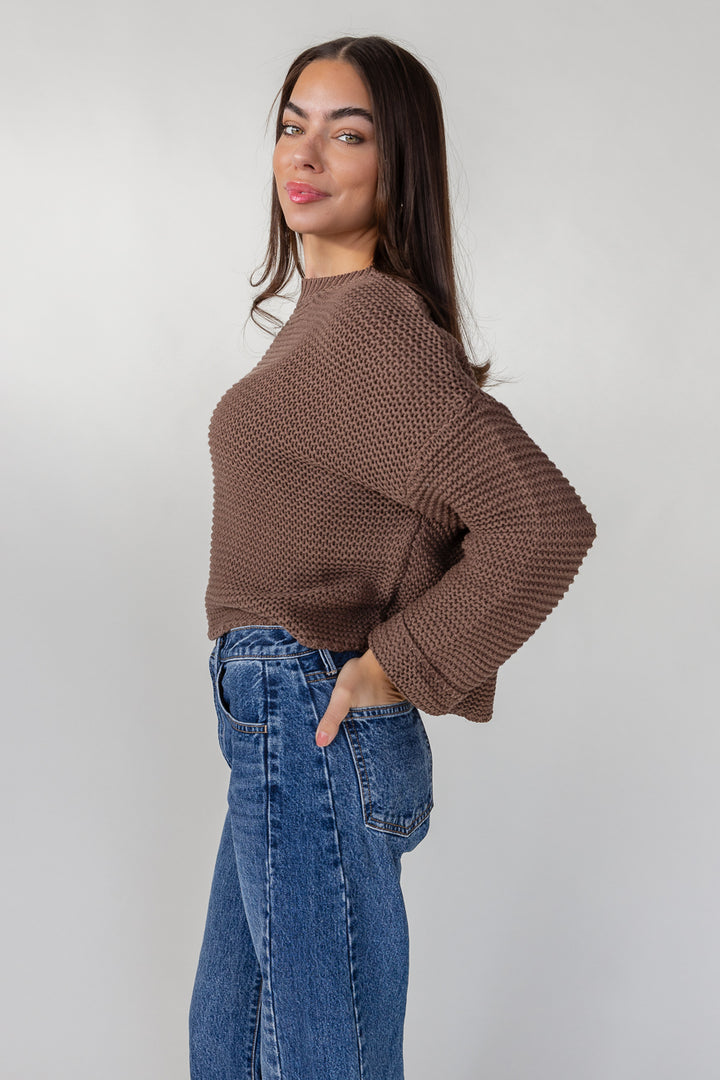 Sable Knit Sweater - Chocolate