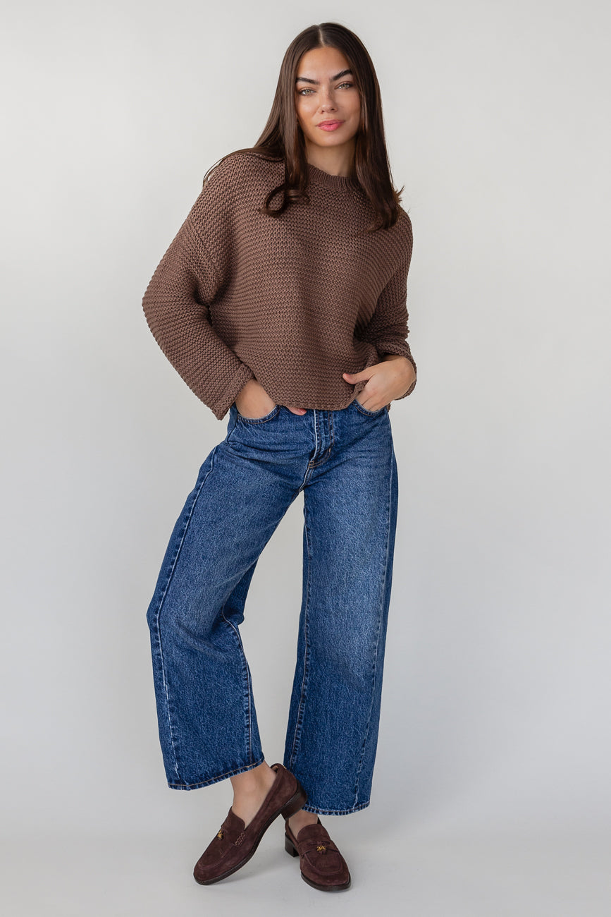 Sable Knit Sweater - Chocolate