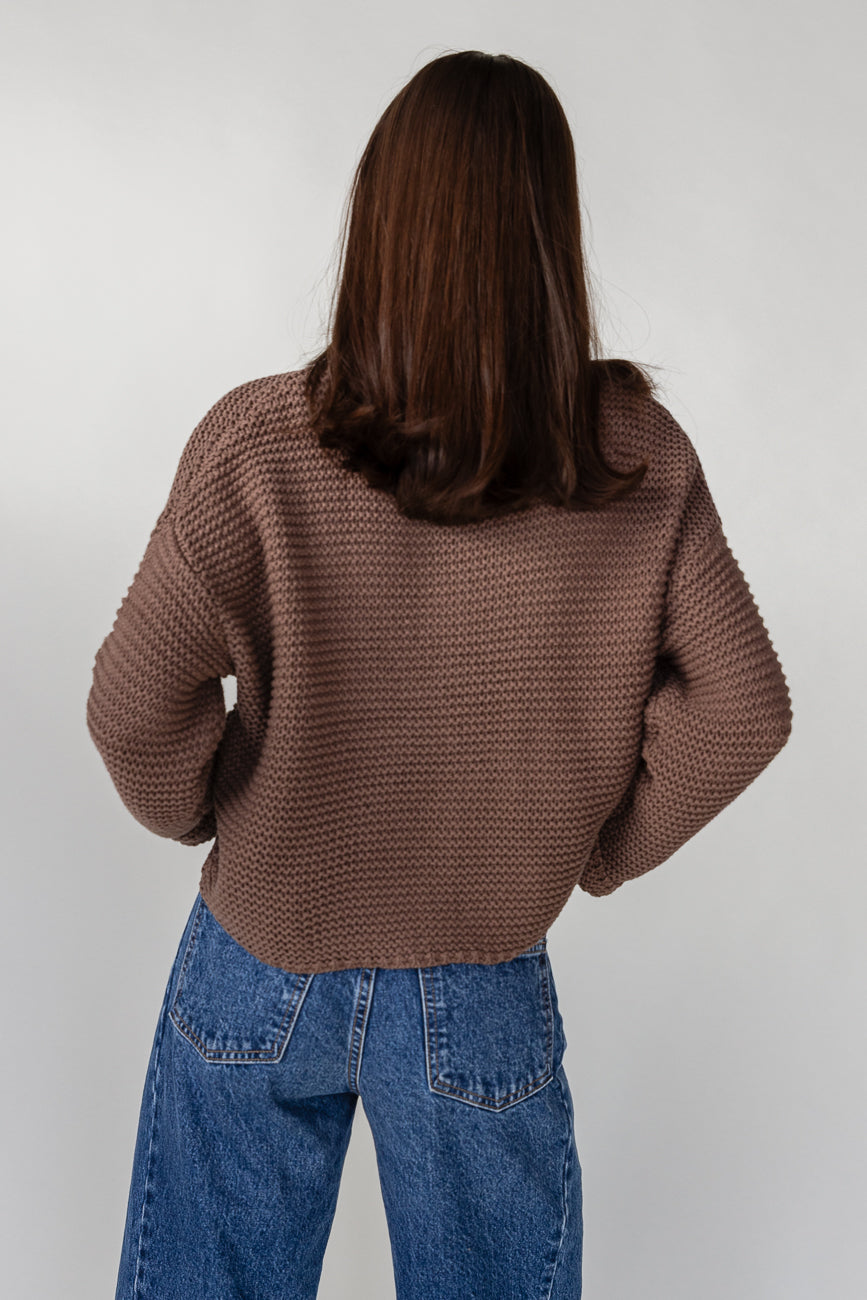 Sable Knit Sweater - Chocolate