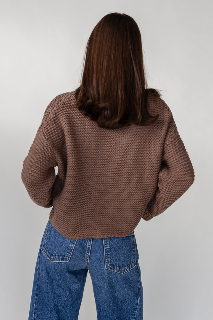 Sable Knit Sweater - Chocolate