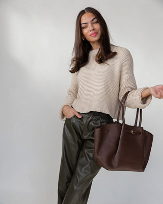 Sable Knit Sweater - Cream