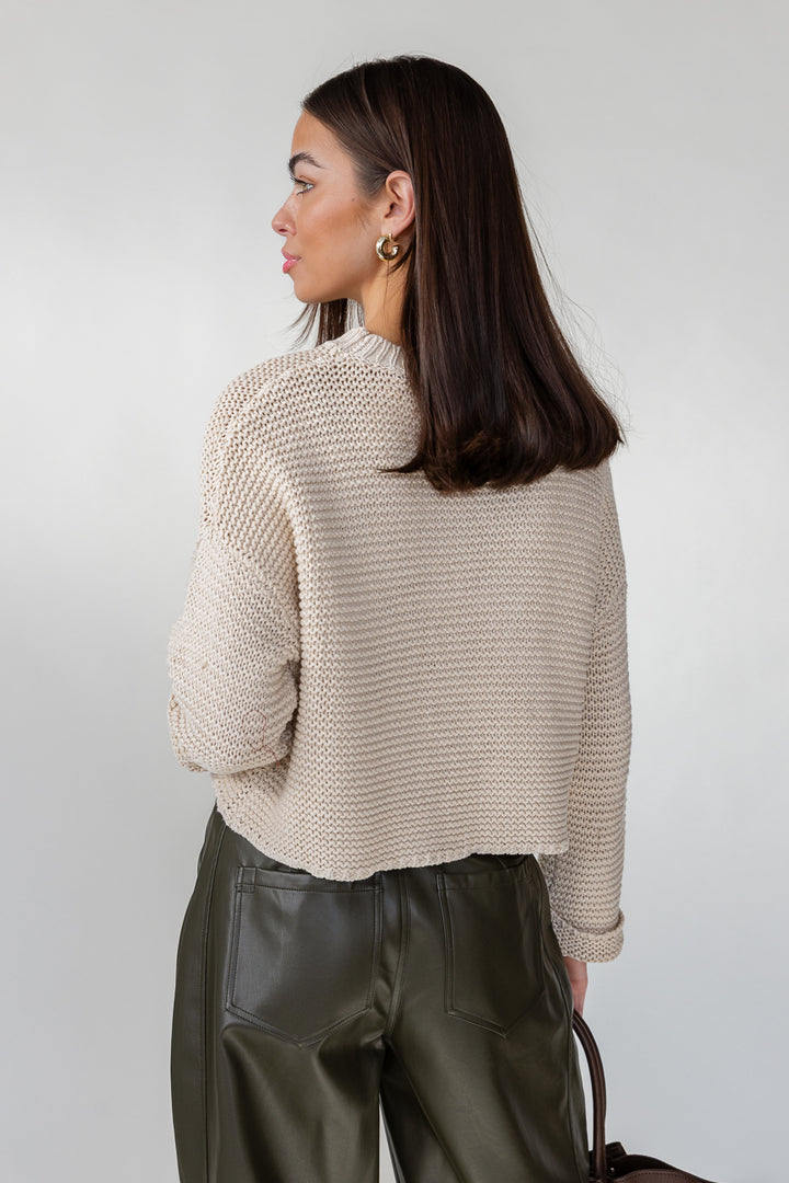 Sable Knit Sweater - Cream