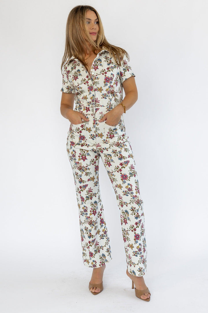 Sadie Floral Print Jumpsuit