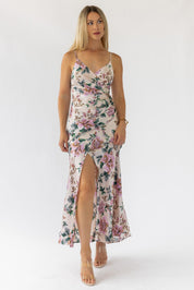 Scarlette Ivory Floral Midi Dress - Final Sale