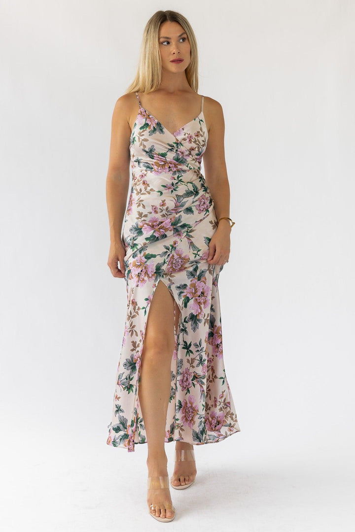 Scarlette Ivory Floral Midi Dress - Final Sale