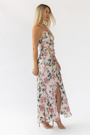 Scarlette Ivory Floral Midi Dress - Final Sale