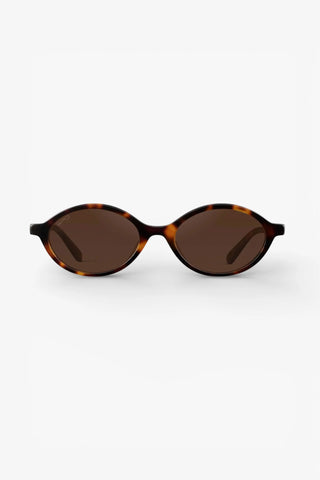 Selene Sunglasses: Brown Tortoise/Dark Brown Lens