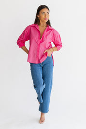 Selenia Pink Poplin Shirt - Final Sale