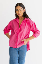 Selenia Pink Poplin Shirt - Final Sale