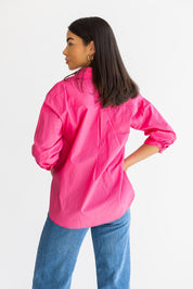 Selenia Pink Poplin Shirt - Final Sale