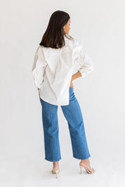 Selenia White Poplin Shirt - Final Sale