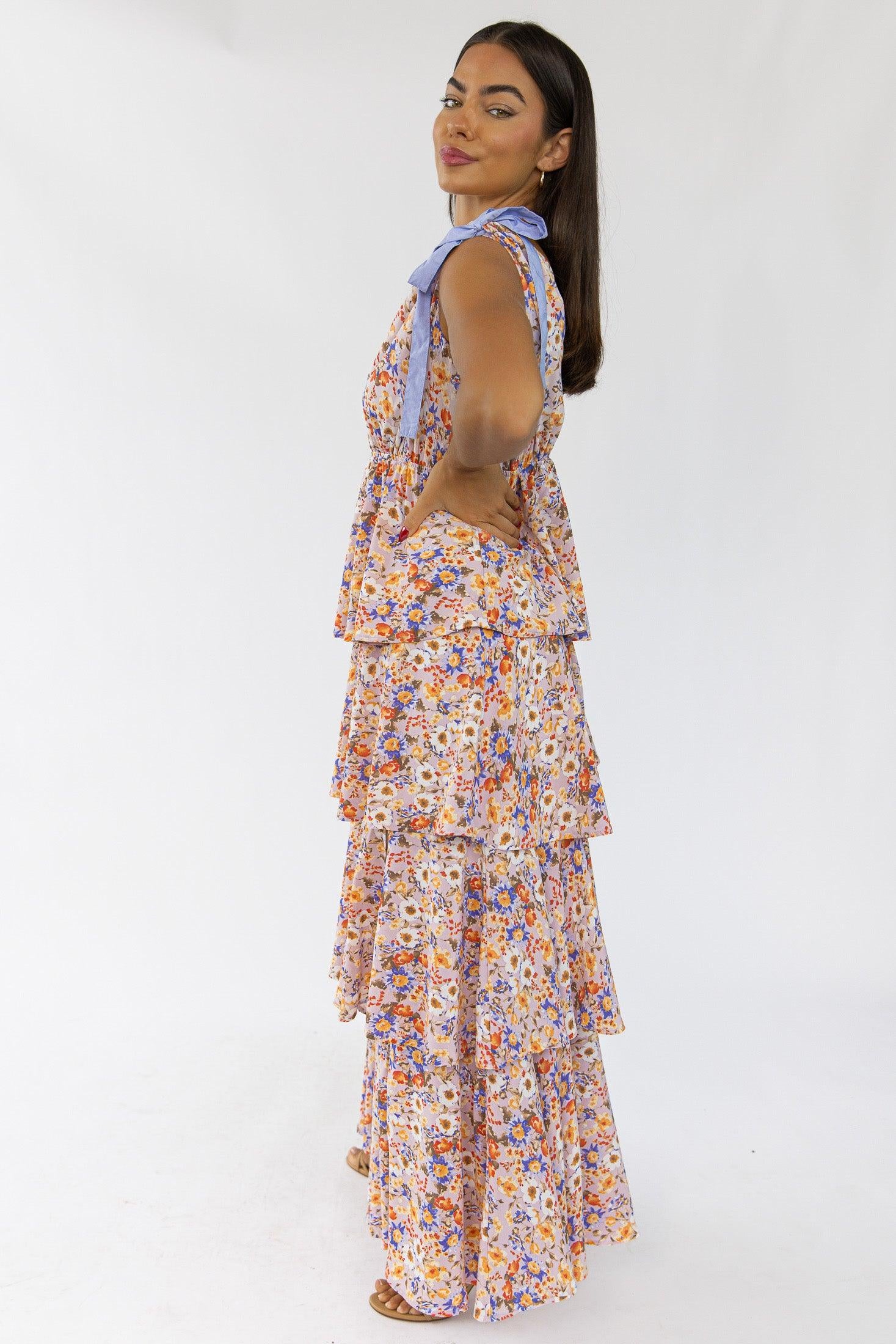 Shaina Rosey Floral Maxi Dress - Final Sale