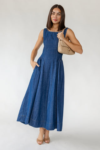 Siena Denim Midi Dress