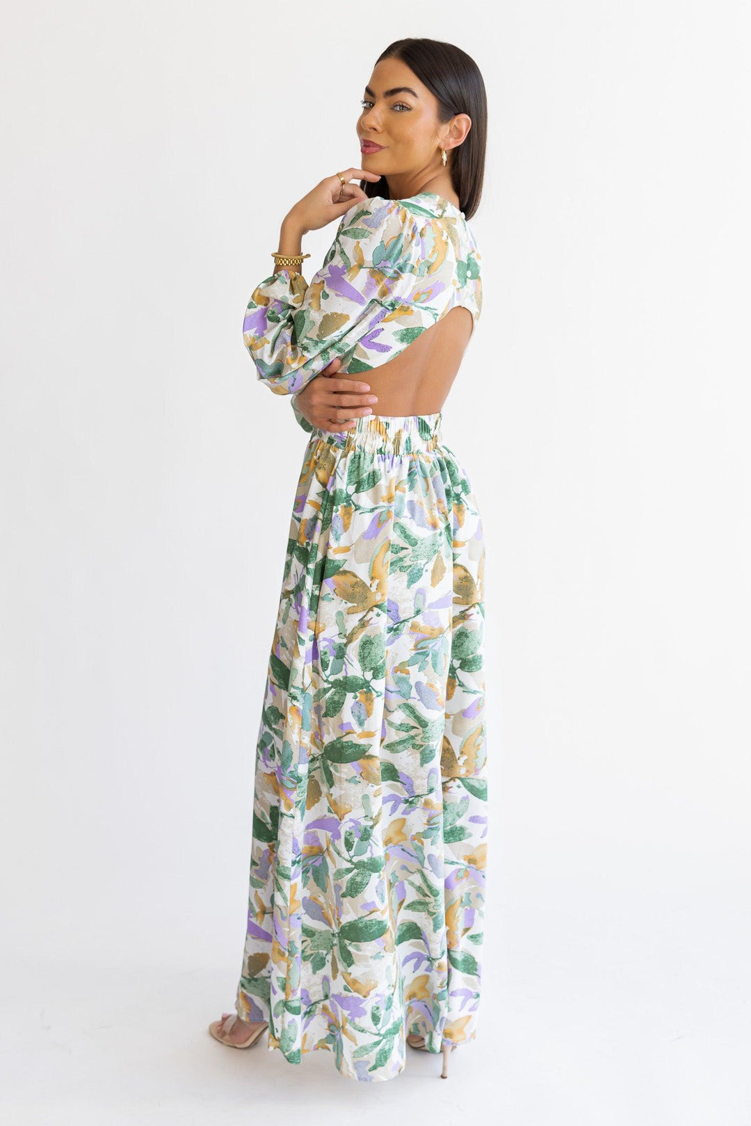 Sienna Lavender Cut Out Maxi Dress - Final Sale