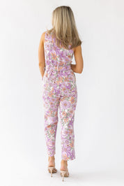 Simona Lavender Floral Jumpsuit - Final Sale