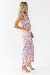 Simona Lavender Floral Jumpsuit - Final Sale